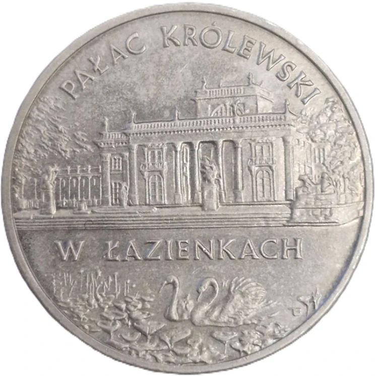 Moneta okolicznościowa 2 zł Pałac Królewski w Łazienkach 1995 rewers