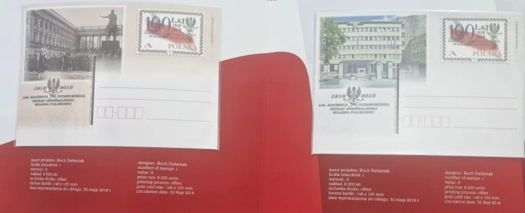 Folder 100 rocznica ustanowienia sztabu generalnego 2018 środek