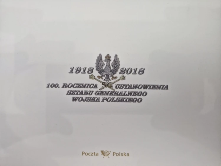 Folder 100 rocznica ustanowienia sztabu generalnego 2018