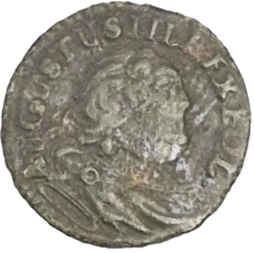 Moneta szeląg 1751 August III Sas awers