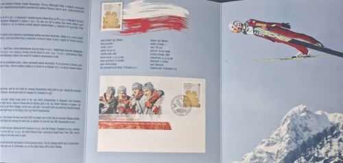 Folder Sukcesy polskich skoczków narciarskich 2017 znaczek środek