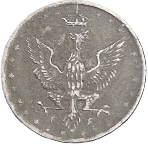 5 fenigów 1918 Królestwo Polskie awers