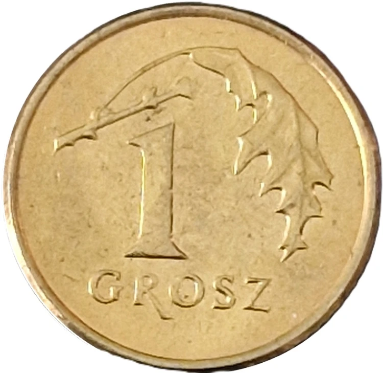 Moneta 1 grosz 1993 rewers