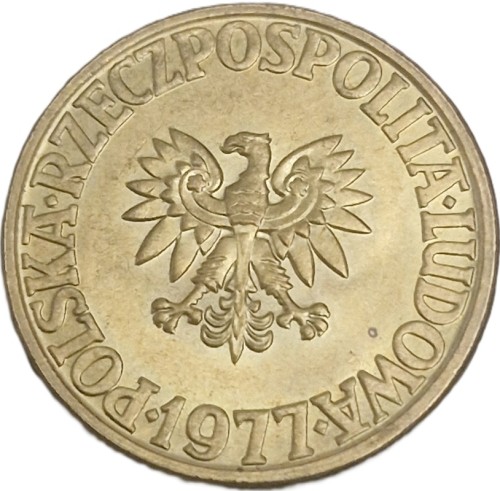 Moneta 5 złotych 1977 awers