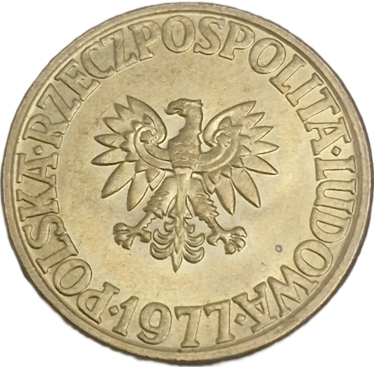 Moneta 5 złotych 1977 awers