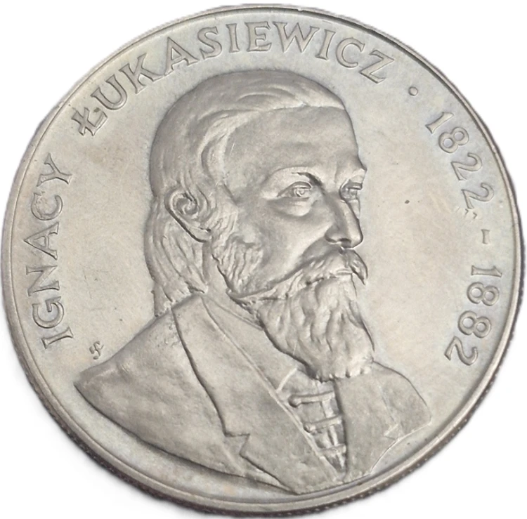 Moneta 50 zł Ignacy Łukasiewicz 1983 rewers