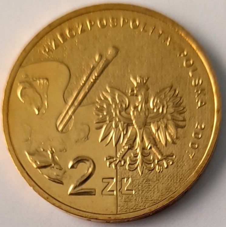 Moneta 2 zł Leon Wyczółkowski 2007 awers