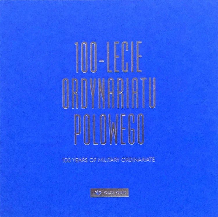 Folder 100-lecie Ordynariatu Polowego 2019 znaczek