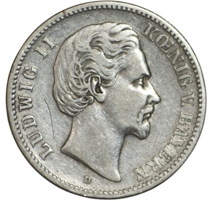 Moneta 2 marki 1876 rewers