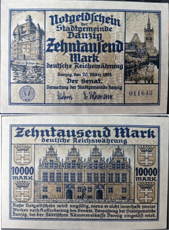 Banknot 10000 marek 1923