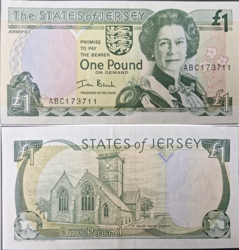 Jersey Banknot 1 Pound