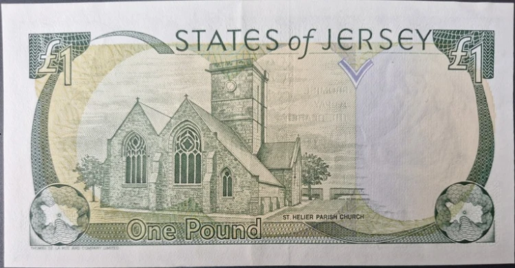 Jersey Banknot 1 Pound rewers
