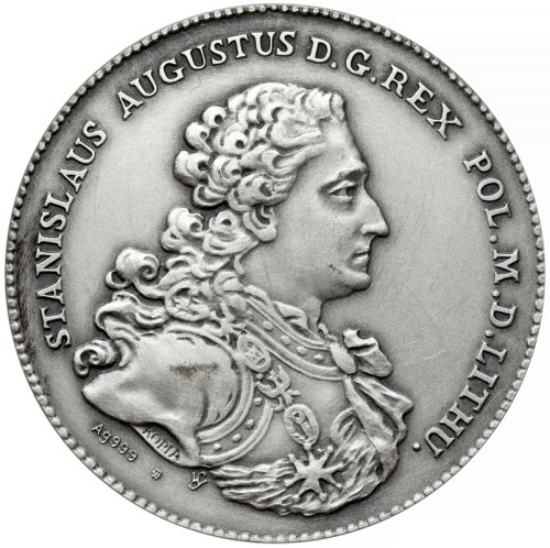 Kopia monety Talar 1766 - Stanisław August Poniatowski Zbrojarz awers