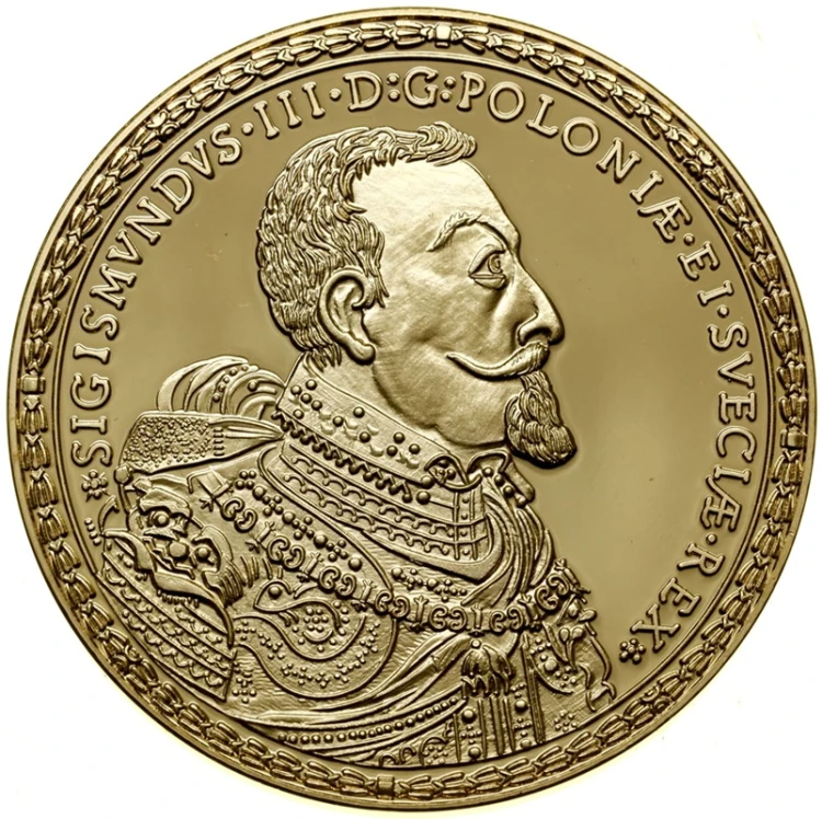 Kopia monety 100 Dukatów - Zygmunt August rewers