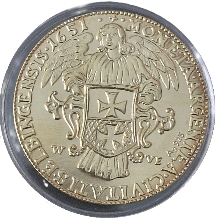 Kopia monety Talar elbląski 1651 - Jan Kazimierz Nefryt awers