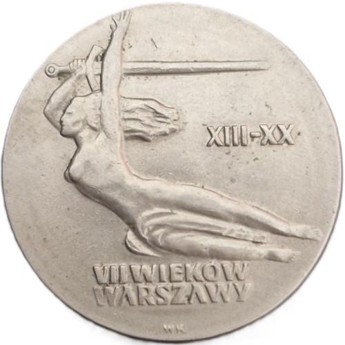 Moneta 10 zł Warszawska Nike 1965 rewers