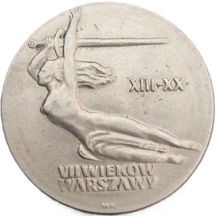 Moneta 10 zł Warszawska Nike 1965 rewers