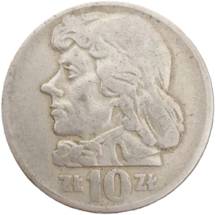 Moneta 10 zł Tadeusz Kościuszko 1960 rewers