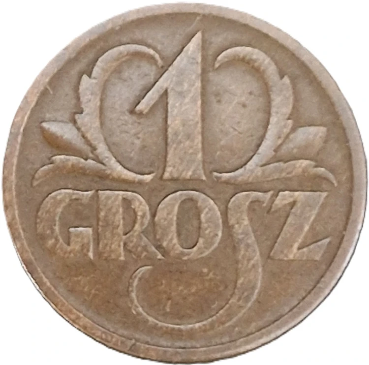 Moneta 1 grosz 1936 rewers