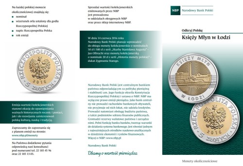 Folder emisyjny 2016 5 zł Księży Młyn