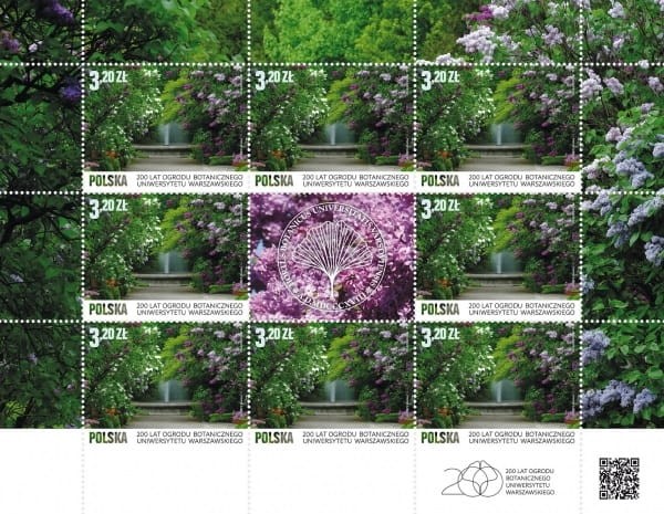 200 lat Ogrodu Botanicznego Uniwersytetu Warszawskiego Arkusz 2021 r.