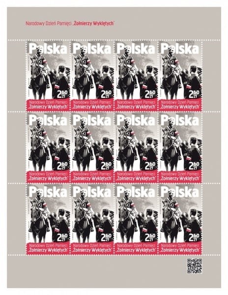 Znaczki Narodowy Dzień Pamięci Żołnierzy Wyklętych Arkusz 2019 r.
