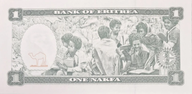 Erytrea banknot 1 nakfa 1997 rewers