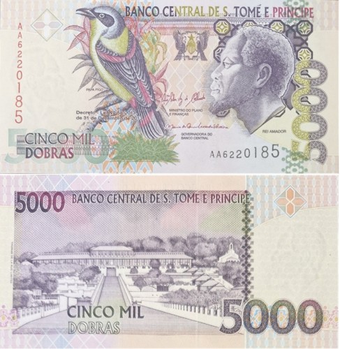 Wyspy Świętego Tomasza 5000 dobras 2013 UNC