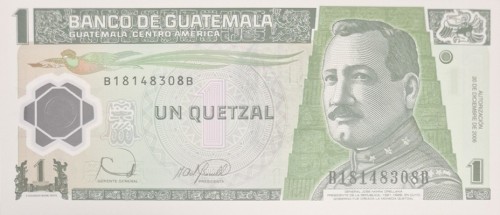 Gwatemala banknot 1 quetzal 2006 P-115a awers