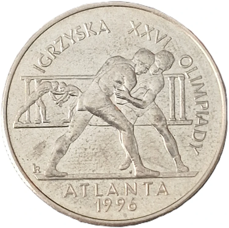 Moneta okolicznościowa 2 zł Igrzyska Atlanta 1995 rewers