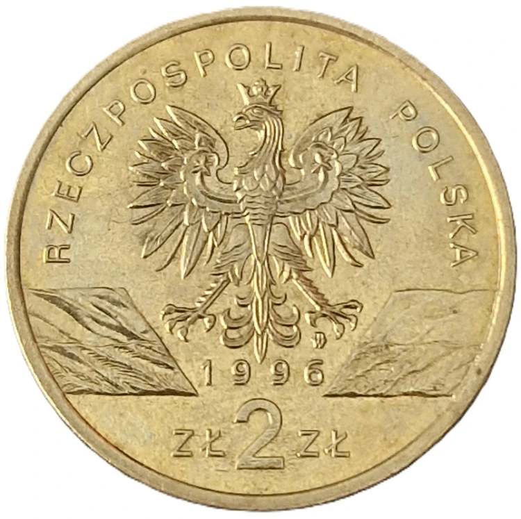 Moneta okolicznościowa 2 zł Jeż 1996 awers