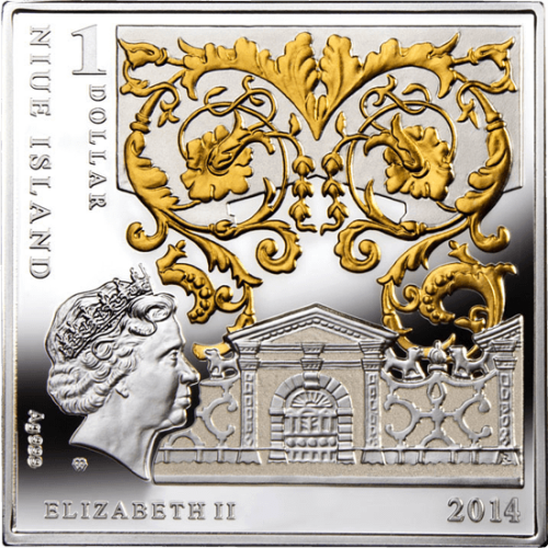 Moneta 1 dolar Narodziny Wenus Arcydzieła renesansu 2014 awers