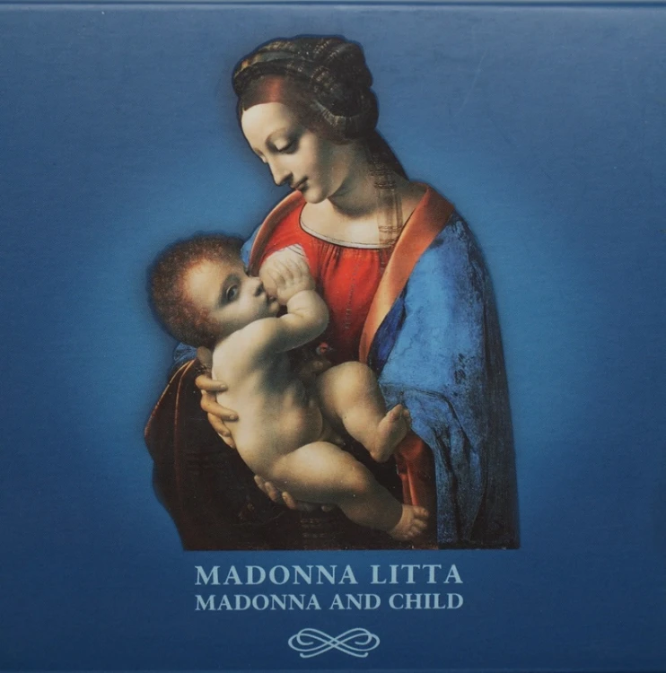 Moneta 1 dolar Madonna z Dzieciątkiem Arcydzieła renesansu 2016 box