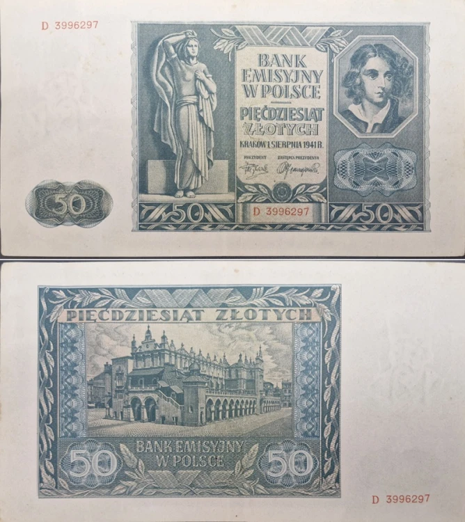 Banknot 50 zł 1941