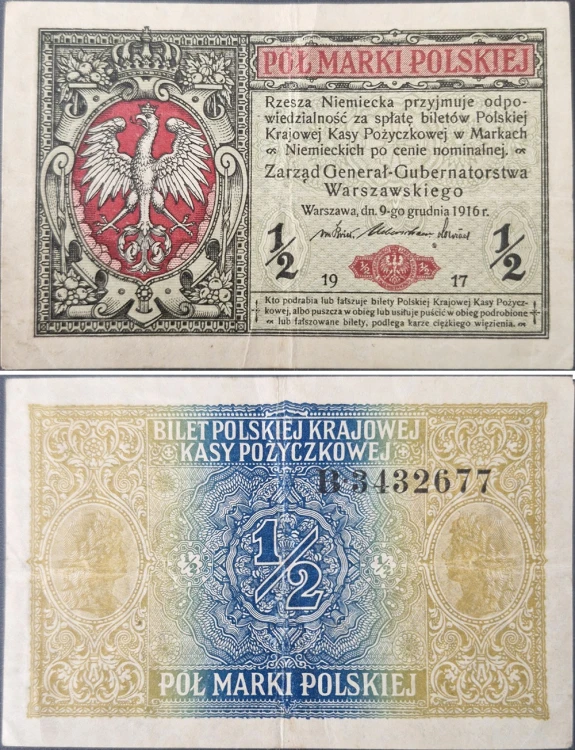 1/2 marki polskich 1917 generał