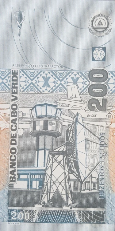 Republika Zielonego Przylądka banknot 200 escudos 2005 P-68 rewers