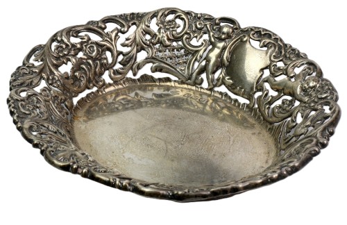 Paterka srebrna 1902 Goldsmiths and Silversmiths Co. 95 gram 15,2 cm