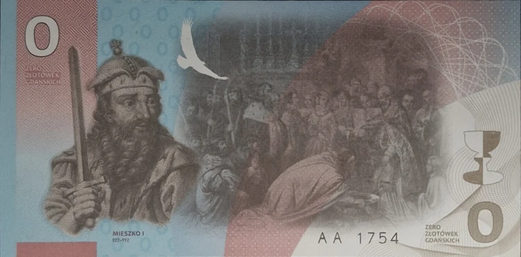 Bon kolekcjonerski Mieszko I 2022 Władcy Polski awers