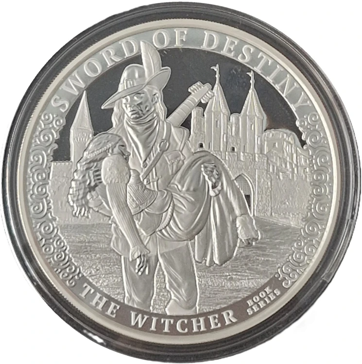 1000 franków Miecz przeznaczenia 2oz 2024 rewers
