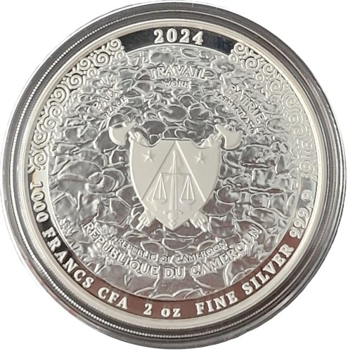1000 franków Miecz przeznaczenia 2oz 2024 awers