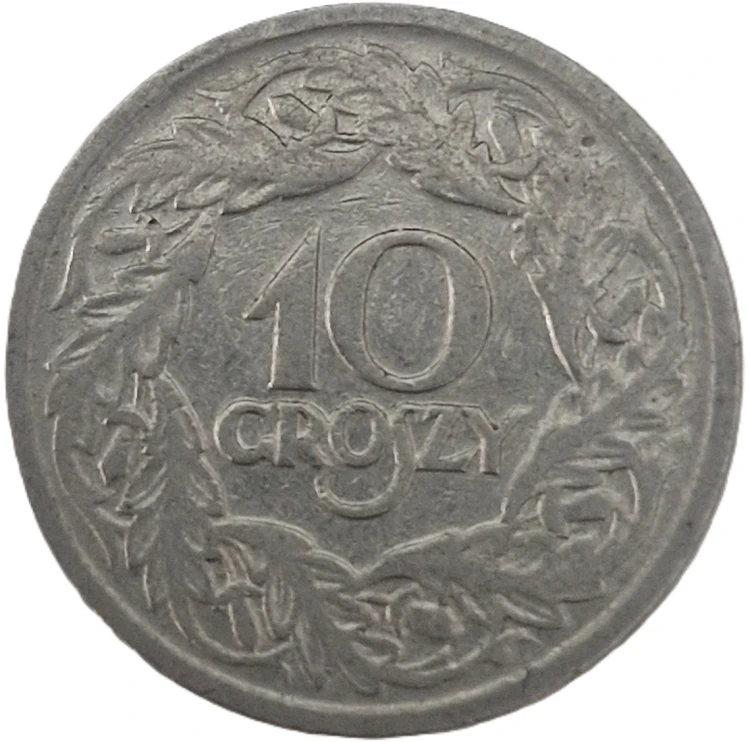 Moneta 10 groszy 1923 rewers