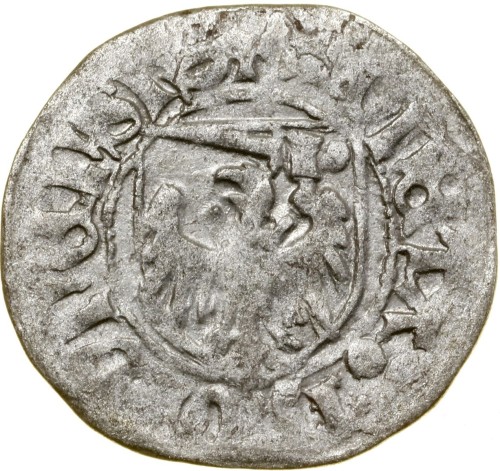 Moneta Szeląg Kazimierz IV Jagiellończyk 1446–1492 awers