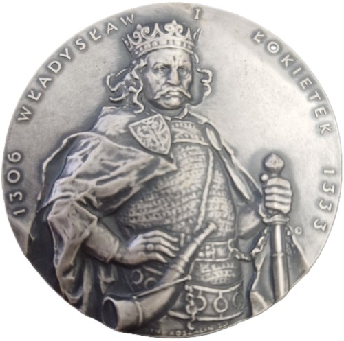 Medal Władysław Łokietek półpostać PTAiN awers