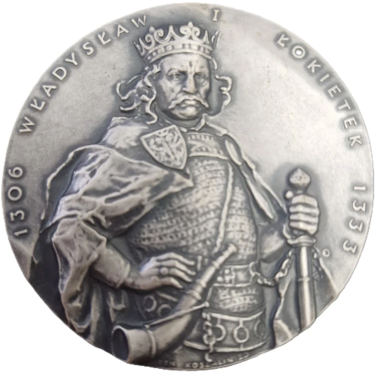 Medal Władysław Łokietek półpostać PTAiN awers