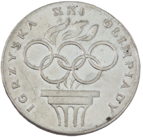 Moneta 200 zł Igrzyska XXI Olimpiady 1976 rewers