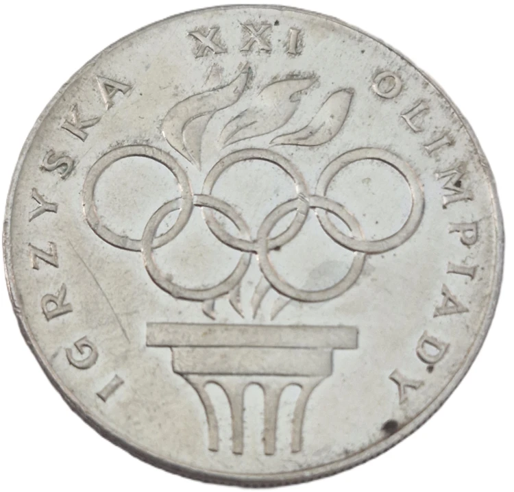 Moneta 200 zł Igrzyska XXI Olimpiady 1976 rewers