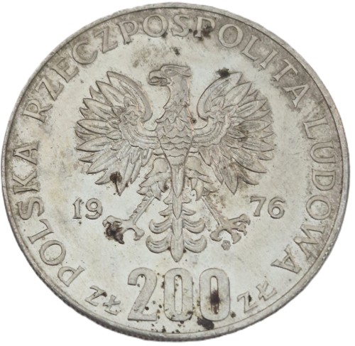 Moneta 200 zł Igrzyska XXI Olimpiady 1976 awers