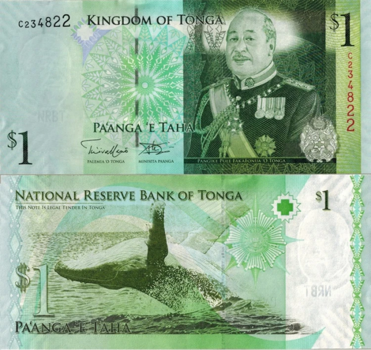 Banknot Tonga 1 pa anga 2009 UNC P-37b