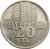 Moneta 20 złotych Wieżowiec i Kłosy 1973 r. rewers