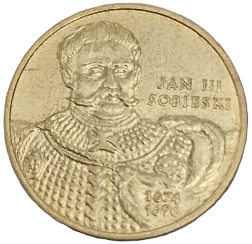 Moneta okolicznościowa 2 zł Jan III Sobieski 2001 rewers